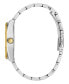 ფოტო #2 პროდუქტის Women's Two Tone Stainless Steel Day and Date Bracelet Watch 36mm