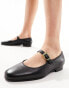 Фото #1 товара Walk London Bella Ballerinas In Black Grain Leather