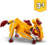 Фото #7 товара LEGO 31112 Creator 3-in-1 Wild Lion Ostrich and Warthog Set Toy Animals for Children