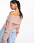 Фото #4 товара JDY bardot jumper in dusty pink