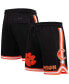 Фото #2 товара Men's Black Clemson Tigers Classic Shorts