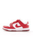 Фото #2 товара Nike Dunk Low NN unisex trainers in white and red