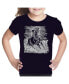 ფოტო #1 პროდუქტის Big Girl's Word Art T-shirt - POPULAR HORSE BREEDS