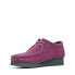 Фото #8 товара Clarks Wallabee 26168860 Mens Purple Suede Oxfords & Lace Ups Casual Shoes