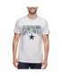 Фото #1 товара Men's White Dallas Cowboys Embroidered Patch T-shirt