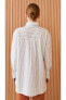 Gömlek Yaka Çizgili Uzun Kollu Poplin Kadın Tunik