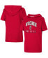 Big Boys Heather Red Wisconsin Badgers Varsity Hooded T-shirt