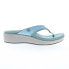 Фото #1 товара Spenco Weekend Wedge SP1076MBL Womens Blue Synthetic Wedges Sandals Shoes 7.5