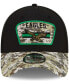 ფოტო #2 პროდუქტის Men's Black-Camouflage Philadelphia Eagles 2021 Salute To Service Historic Logo 39THIRTY Flex Hat