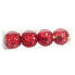 Ёлочные шарики Красный Пластик Polyfoam 8 x 8 x 8 cm (4 штук)