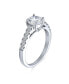 ფოტო #2 პროდუქტის Timeless Promise 1.75CT AAA CZ Round Brilliant Cut Solitaire Engagement Ring For Women Cubic Zirconia Pave Thin Band .925 Sterling Silver