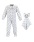 Baby Boys Unisex Baby Flannel h Sleep and Play and Security Toy, Elephant Cloud