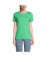 Фото #2 товара Women's Relaxed Supima Cotton Short Sleeve Crewneck T-Shirt