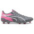 Фото #1 товара Puma King Ultimate Rush Firm GroundArtificial Ground Soccer Cleats Mens Grey, Pi