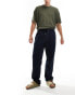 Фото #1 товара GANT drawcord cotton linen trousers in navy