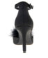 ფოტო #3 პროდუქტის Women's Abiny Faux Feather Ankle Strap Pumps