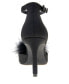 Women's Abiny Faux Feather Ankle Strap Pumps