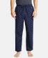 ფოტო #1 პროდუქტის Men's Cotton Anchor-Print Pajama Pants