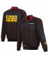 Фото #1 товара Men's Black Denver Nuggets 2023/24 City Edition Nylon Full-Zip Bomber Jacket