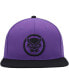 ფოტო #2 პროდუქტის Men's Purple, Black Black Panther Snapback Hat