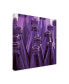 Фото #2 товара Roderick Stevens Purple Ring Toss Canvas Art - 19.5" x 26"
