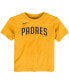 ფოტო #3 პროდუქტის Toddler Fernando Tatis Jr. Gold San Diego Padres Player Name and Number T-shirt