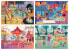 Educa 18601, In the Amusement Park, 4 x 20/40/60/80 Piece Puzzle, 4-in-1 Puzzle Set for Children from 5 Years
