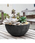 Napa Bowl Planter, Black, 10 Inch