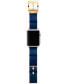 Фото #5 товара Women's Interchangeable Blue & Gold-Tone Stainless Steel Band for Apple Watch, 38mm/40mm