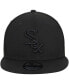Фото #3 товара Chicago White Sox Black On Black 9Fifty Team Snapback Adjustable Hat - Black