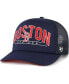 Фото #2 товара Men's Navy Boston Red Sox Backhaul Foam Trucker Snapback Hat