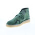 Фото #4 товара Clarks Desert Coal 26166172 Mens Green Suede Lace Up Chukkas Boots