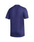 ფოტო #2 პროდუქტის Men's Purple Washington Huskies 2023/24 AEROREADY Homeland Plate Pregame T-shirt