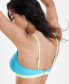 Фото #5 товара Juniors' V-Wire Ribbed Bralette Bikini Top, Created for Macy's