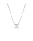 Stilla Pendant Square Cut, White, Necklace