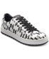 Фото #1 товара Karl Lagerfeld Men's Allover Logo Lace Up Low Top Sneaker