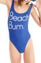 Фото #1 товара J.Crew 255148 Women's Beach Bum Plunging Scoop Back One Piece Swimsuit Size 6