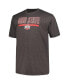 Фото #2 товара Men's Heather Charcoal Ohio State Buckeyes Big and Tall Team T-shirt