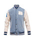 ფოტო #2 პროდუქტის Men's Denim Distressed Cincinnati Bengals Varsity Blues Full-Snap Varsity Jacket