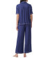 ფოტო #2 პროდუქტის Women's 2-Pc. Notched-Collar Pajamas Set