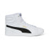 Фото #1 товара Puma Vikky V3 Mid L 38761001 Womens White Leather Lifestyle Sneakers Shoes