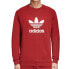 Фото #1 товара Adidas Originals Trefoil Crew Men's Sweatshirt Rust Red-White cx1897