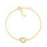 Romantic gold plated heart bracelet BRC62Y