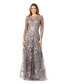 Фото #1 товара Women's Long Flutter Sleeves Beaded Dress