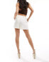 Фото #5 товара Kaiia satin drawstring tie waist shorts co-ord in cream