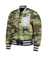 Фото #2 товара Men's x Alpha Industries Navy, Camo Seattle Mariners Reversible Full-Zip Bomber Jacket