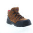 Avenger Grid Steel Toe Electrical Hazard A7242 Mens Brown Wide Work Boots