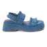 COCONUTS by Matisse Jean Platform Womens Blue Casual Sandals JEAN-437