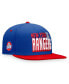 Men's Blue, Red New York Rangers Heritage Retro Two-Tone Snapback Hat