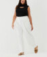 ფოტო #4 პროდუქტის Plus Size Cutout Ribbed Sleeveless Tank Top